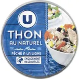 Thon entier listao pêché à la ligne, U (215 g)