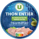 Thon entier à huile olive, U  (150 g)