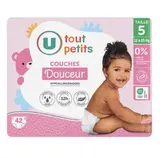 Couches douceur plus T5 / 11-25kg, U Tout Petits (x 42)