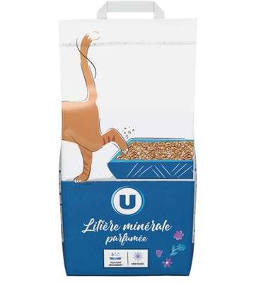 Litière minérale parfumée pour chat, U (7 l)