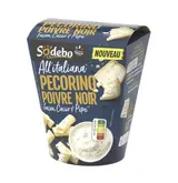 Rigatoni all'Italiana pecorino poivre noir, Sodebo (280 g)