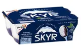 Skyr nature sur lit de myrtille 0%MG , Yoplait (4 x 100 g)