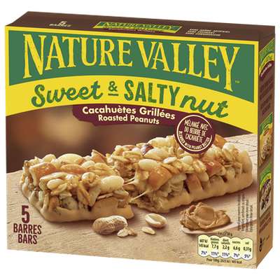 Barres de céréales cacahuètes grillées, Nature Valley (x 5, 150 g)