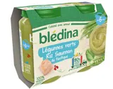 Pot salés légumes vert riz et saumon - dès 6 mois, Blédina (2 x 200 g)