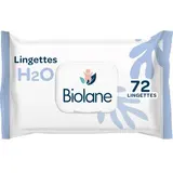 Lingettes épaisses pour bébé H2O, Biolane (x 72)