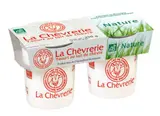 Yaourt nature au lait de chèvre BIO, La Chèvrerie (2 x 125 g)
