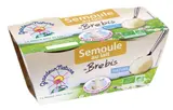 Semoule au lait de brebis nature BIO, Grandeur Nature (x 2, 280 g)