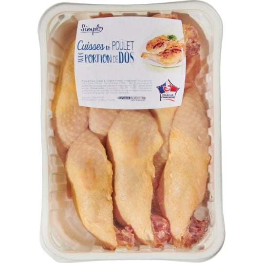 Cuisses de Poulet Jaune Avec Portion de Dos Petit Prix SIMPL