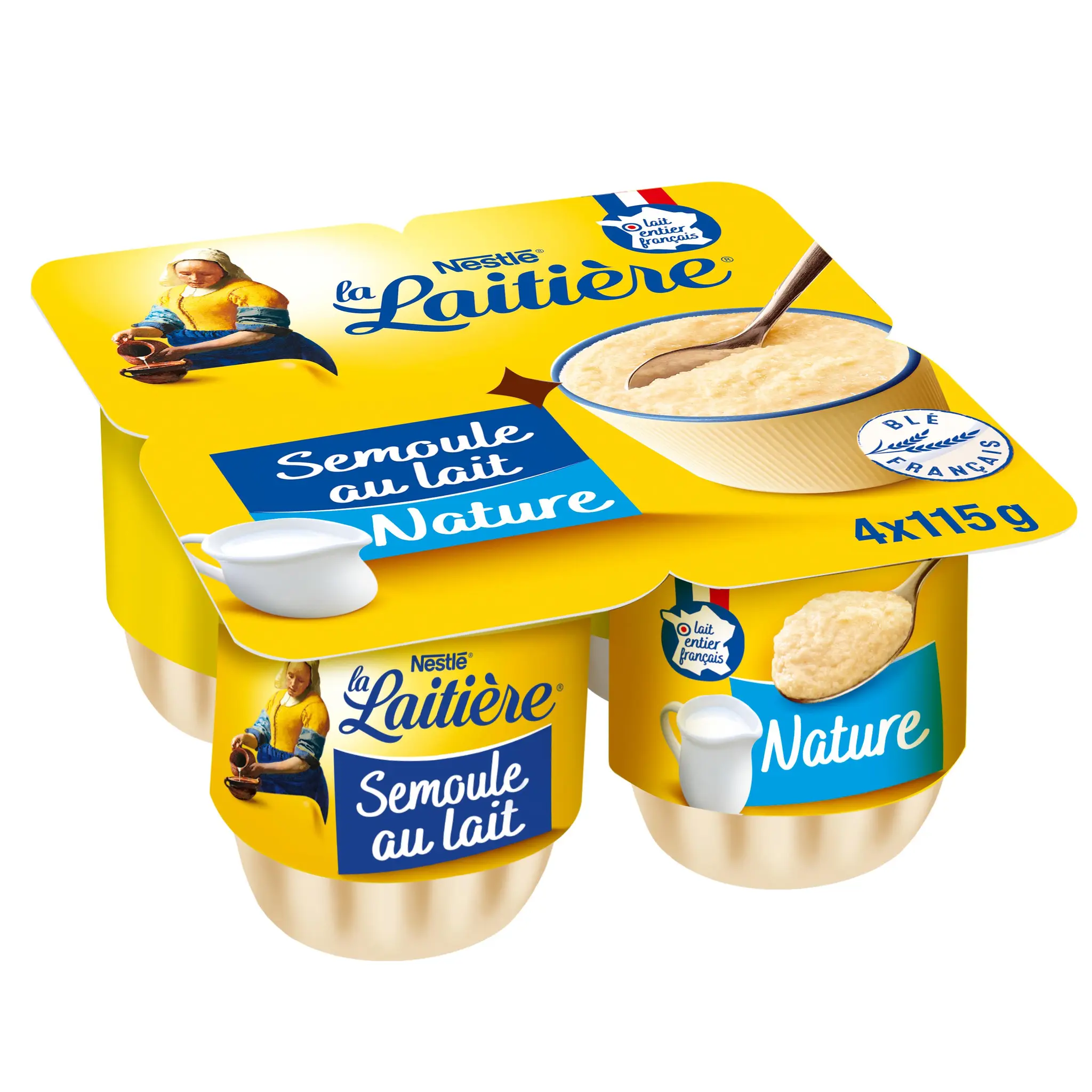 LA LAITIERE Semoule au lait nature