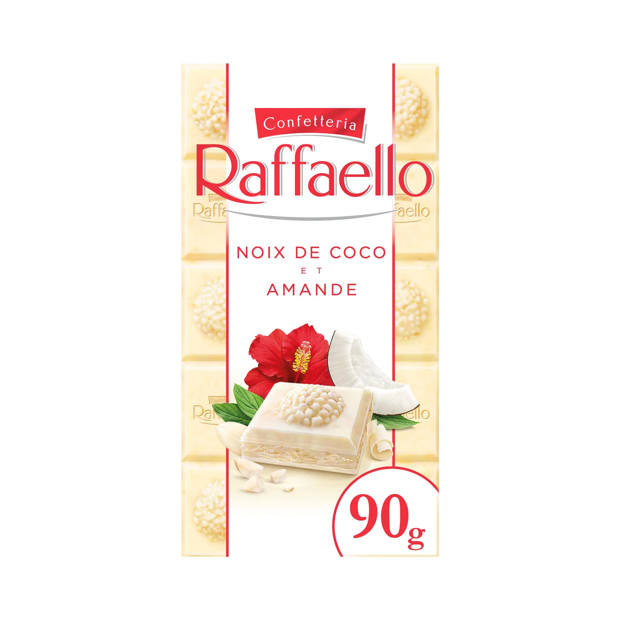 RAFFAELLO Tablette de chocolat blanc noix de coco et amande