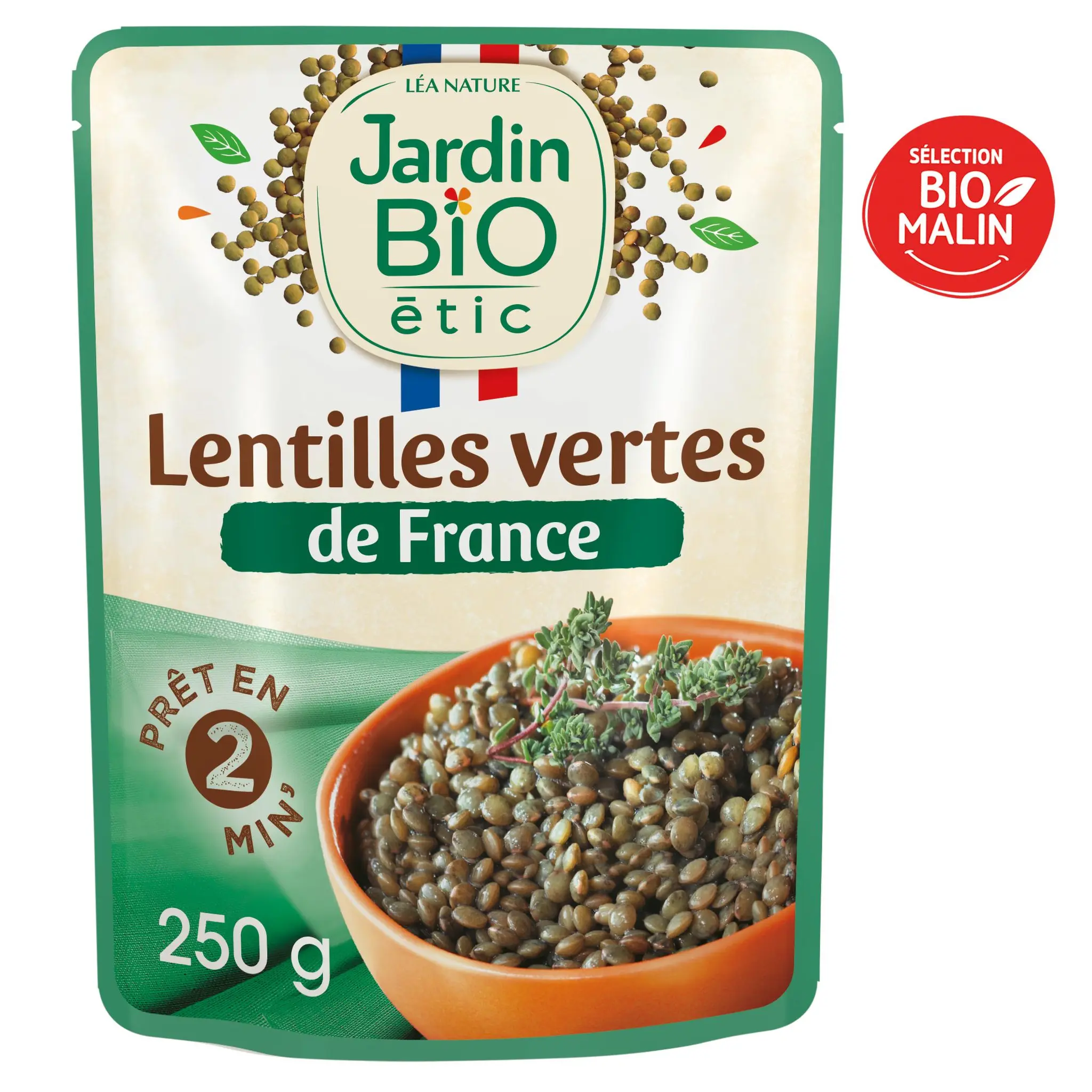 JARDIN BIO ETIC Lentilles vertes sachet express