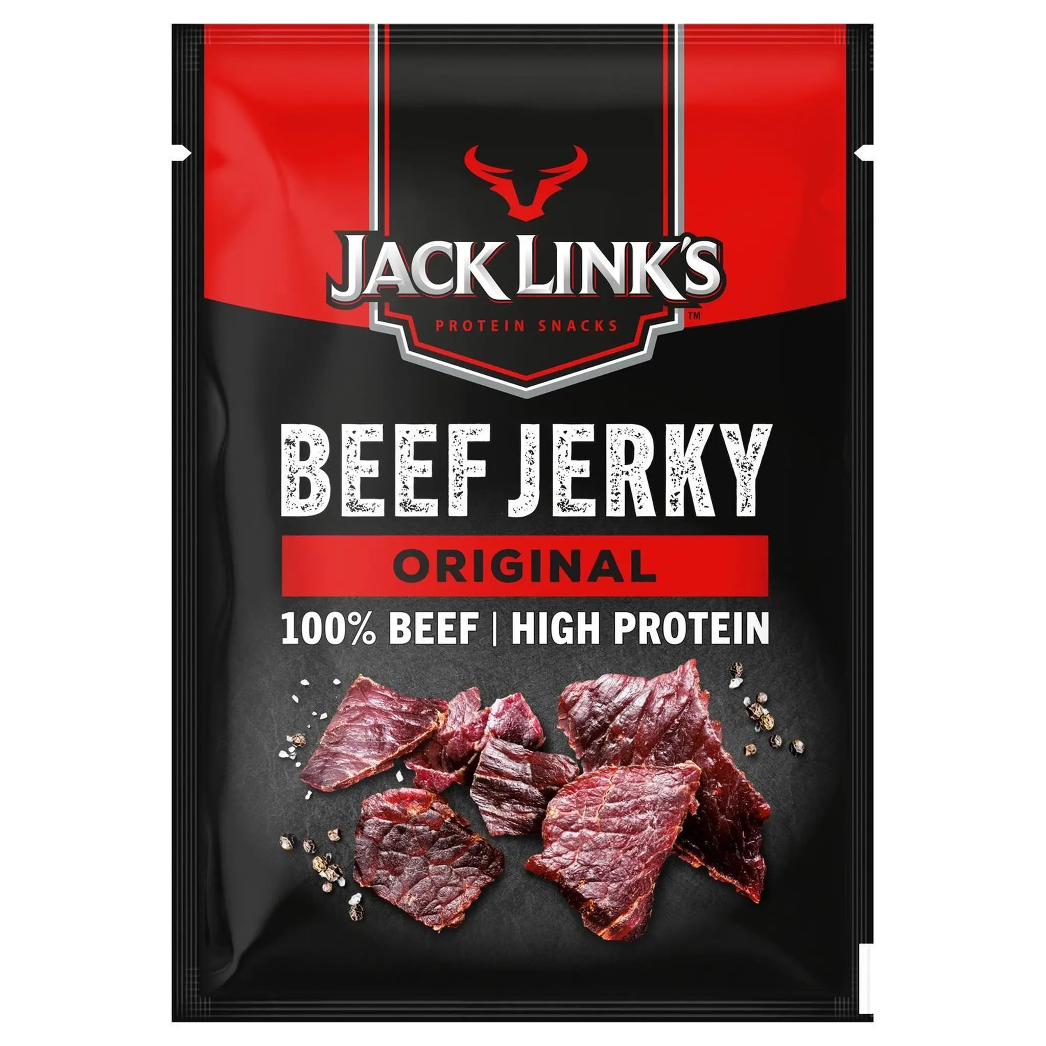 JACK LINK'S Viande séchée beef jerky original au poivre noir