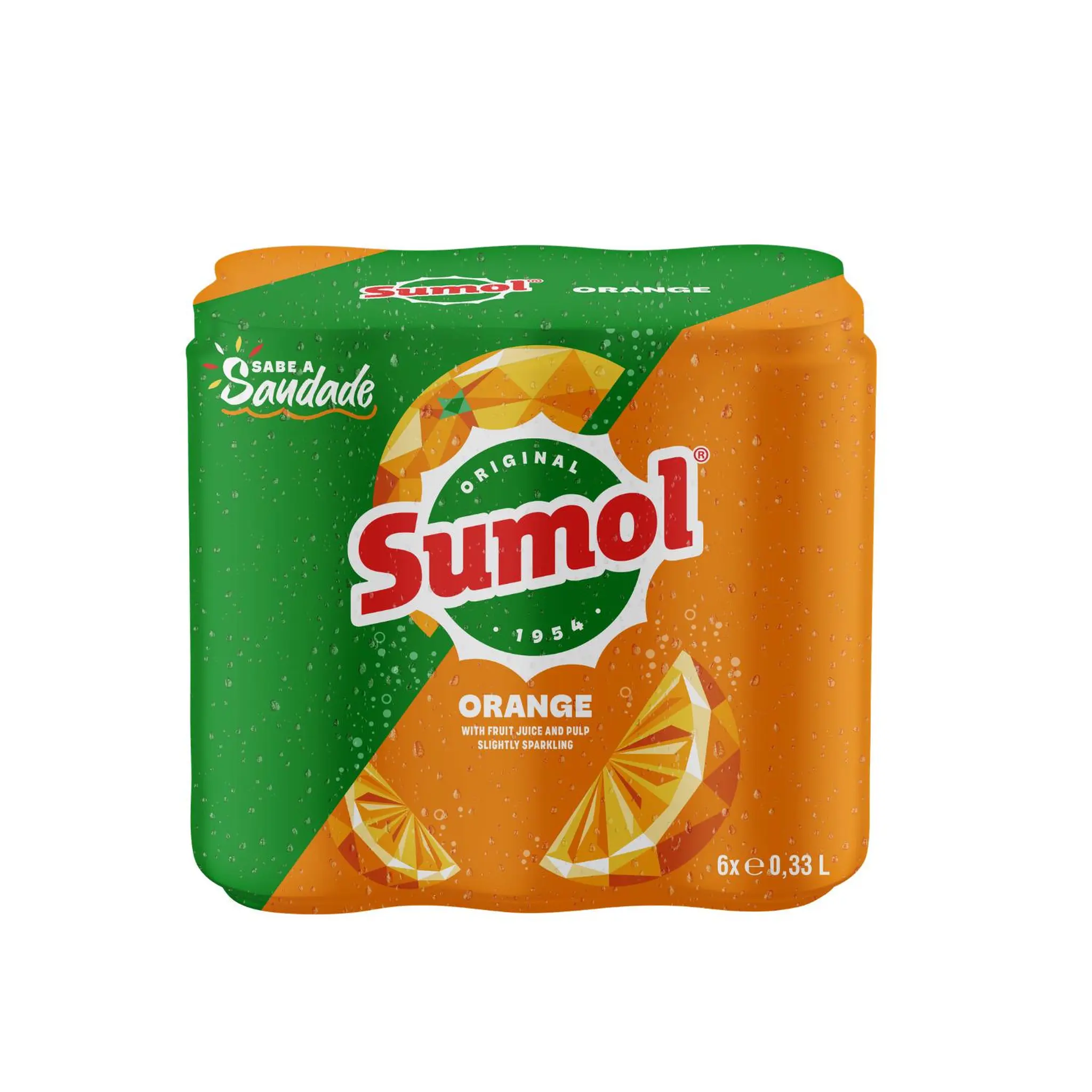 SUMOL Boisson gazeuse saveur orange boîtes