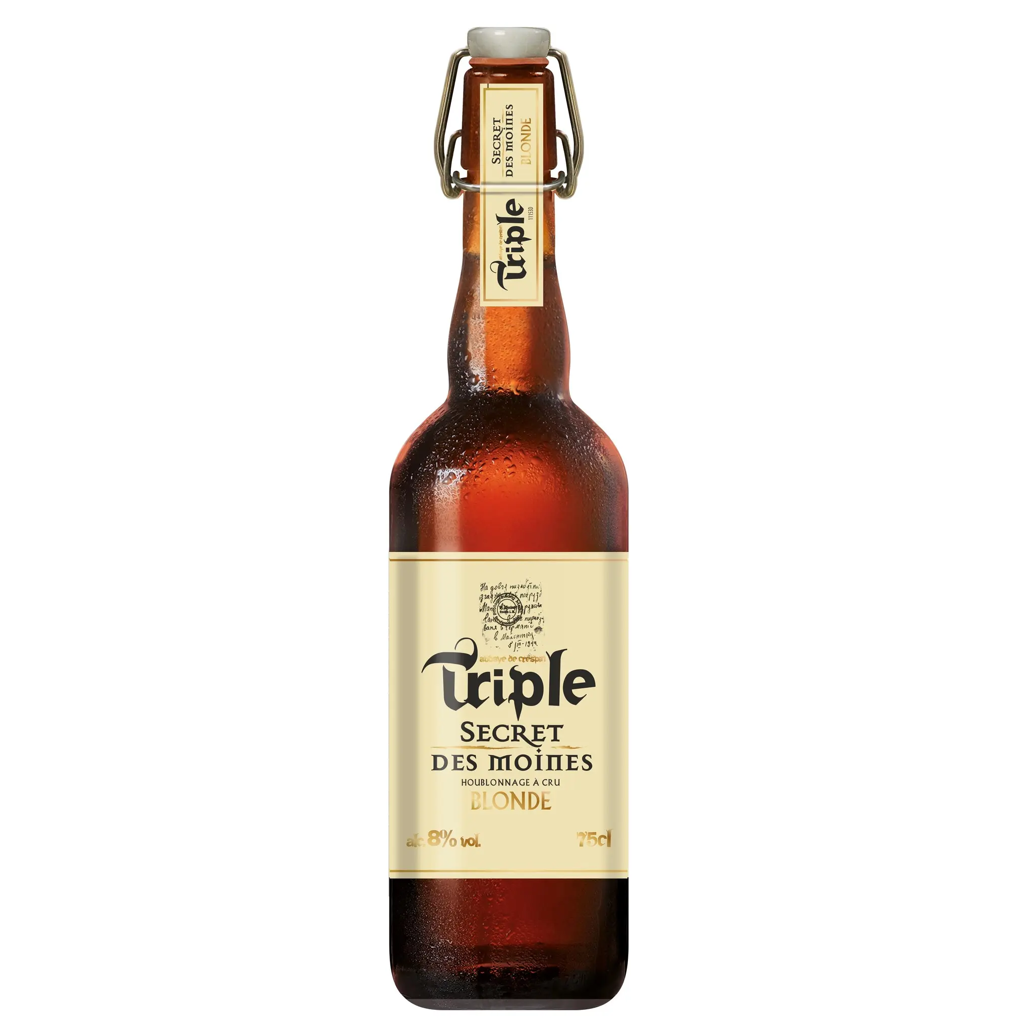 TRIPLE SECRET DES MOINES Bière blonde triple 8%