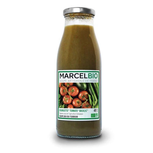 Marcel Bio Soupe de Courgette Tomate & Basilic 48cl