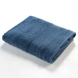 Douceur D Interieur Drap de bain éponge unie bleu Saphir, 90 x 150 cm 1 pièce