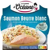 La Cuisine d'Océane Saumon beurre blanc riz sauvage en barquette individuelle micro-ondable, 300g