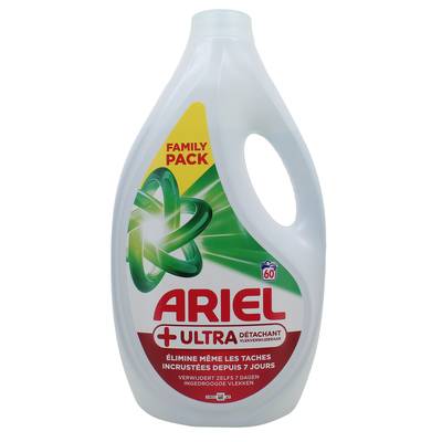 Ariel Lessive liquide Ultra détachant, 2,7L