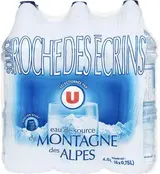 Eau de source de montagne des Alpes, Roche des Ecrins U (6 x 75 cl)