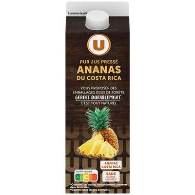 Pur jus d'ananas, U (1 L)
