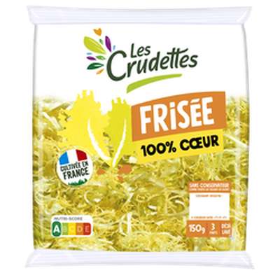 Salade frisée 100% coeur, Les Crudettes (150 g)