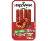 Merguez végétales & gourmandes, HappyVore (x4, 200 g)