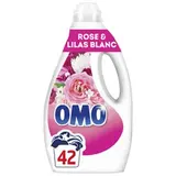 Lessive liquide Rose & Lilas blanc, Omo (42 lavages, 1.764 L)