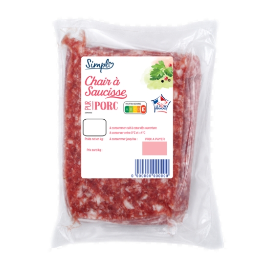 Chair à Saucisse Pur Porc SIMPL