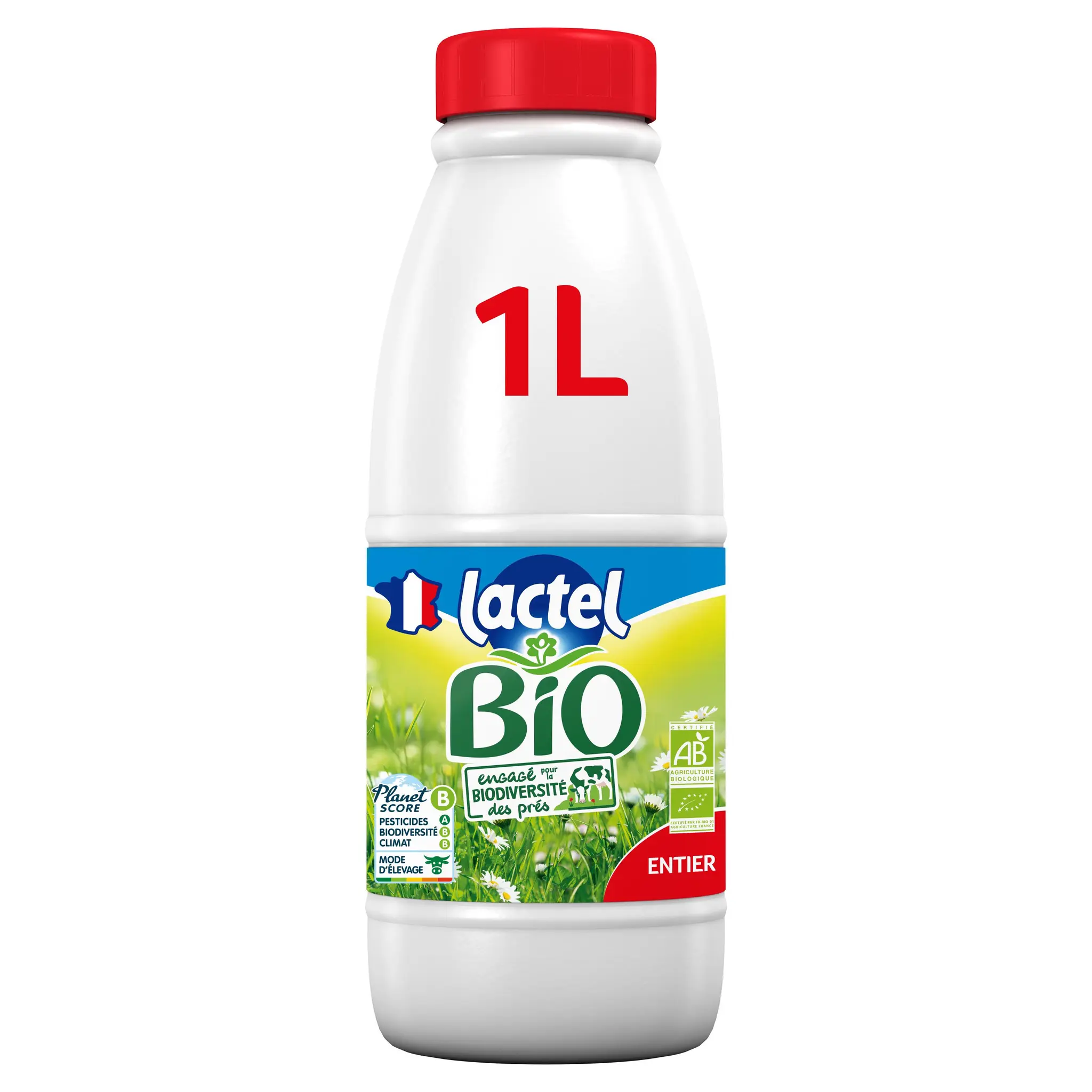 LACTEL Lait entier bio UHT
