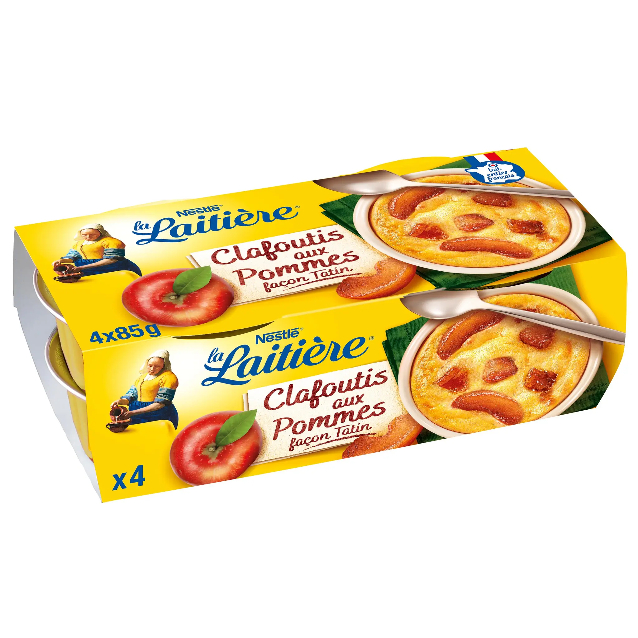 LA LAITIERE Dessert pâtissier clafoutis aux pommes façon tatin