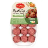 BIGARD Boulettes gourmandes porc et boeuf