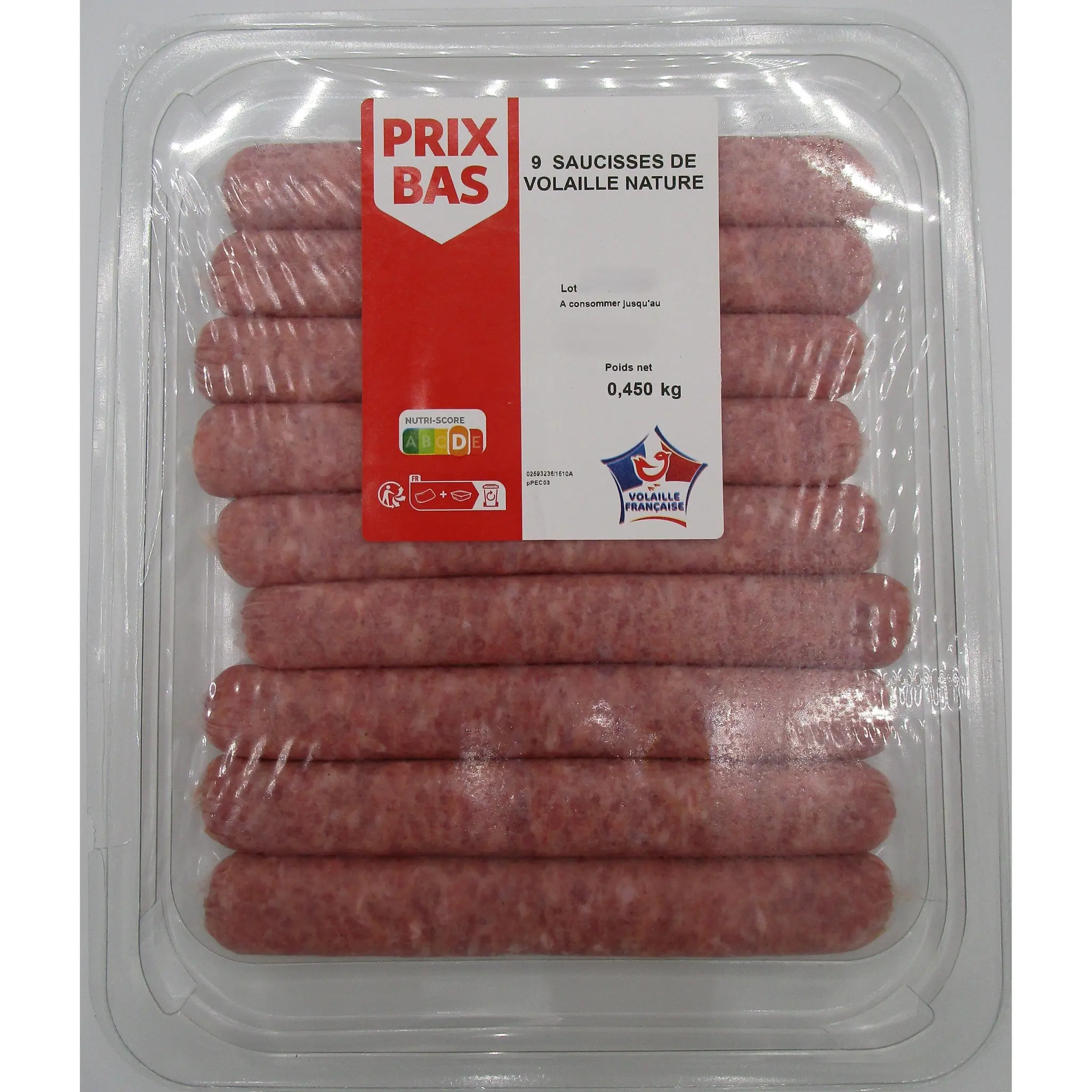 POUCE Saucisses de volaille