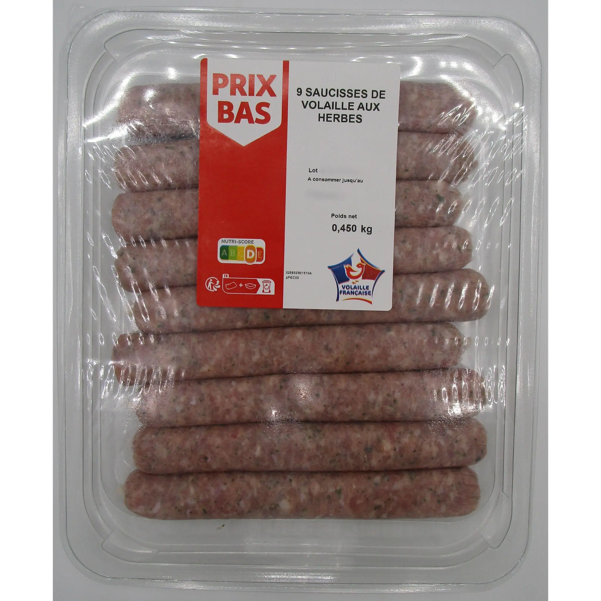 Saucisse de volaille aux herbes