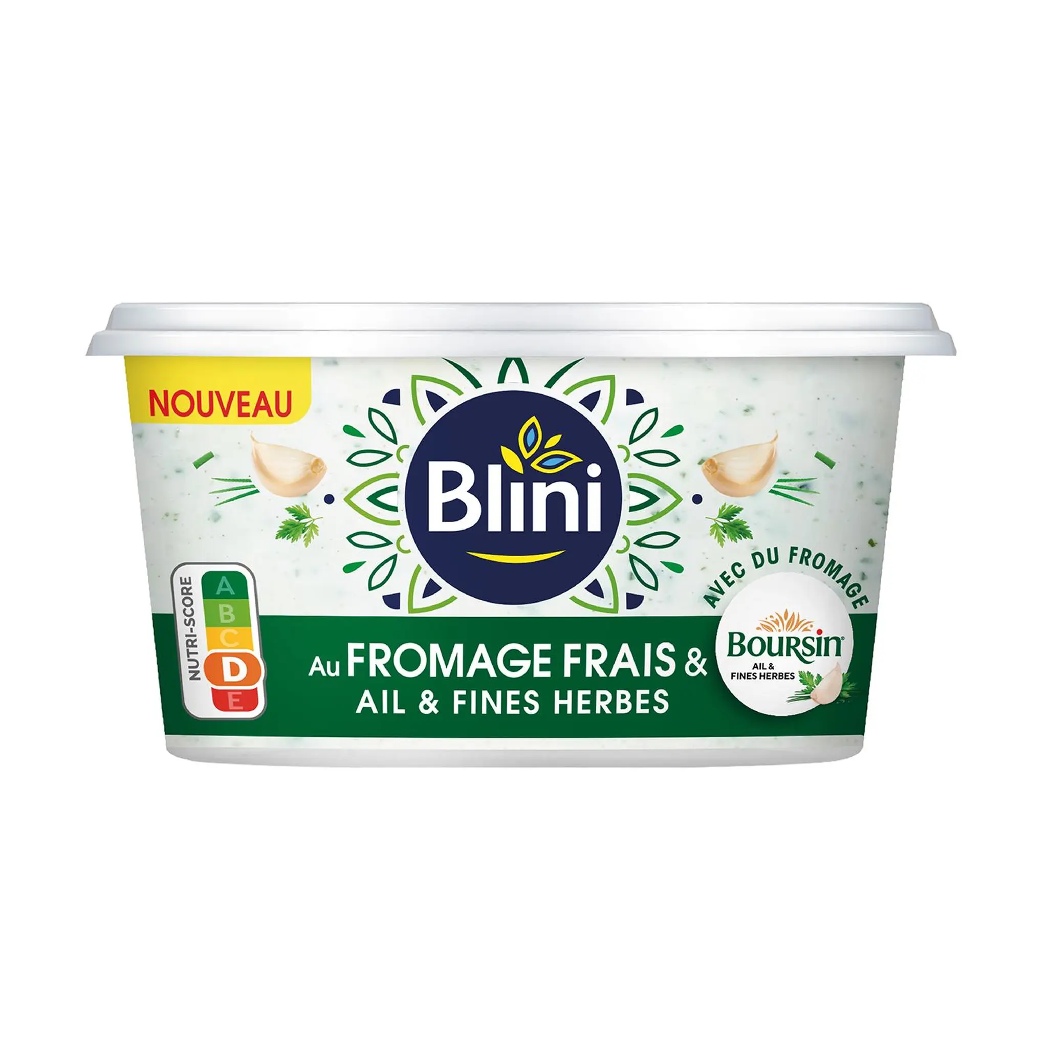 BLINI Au fromage frais Boursin ail et fines herbes