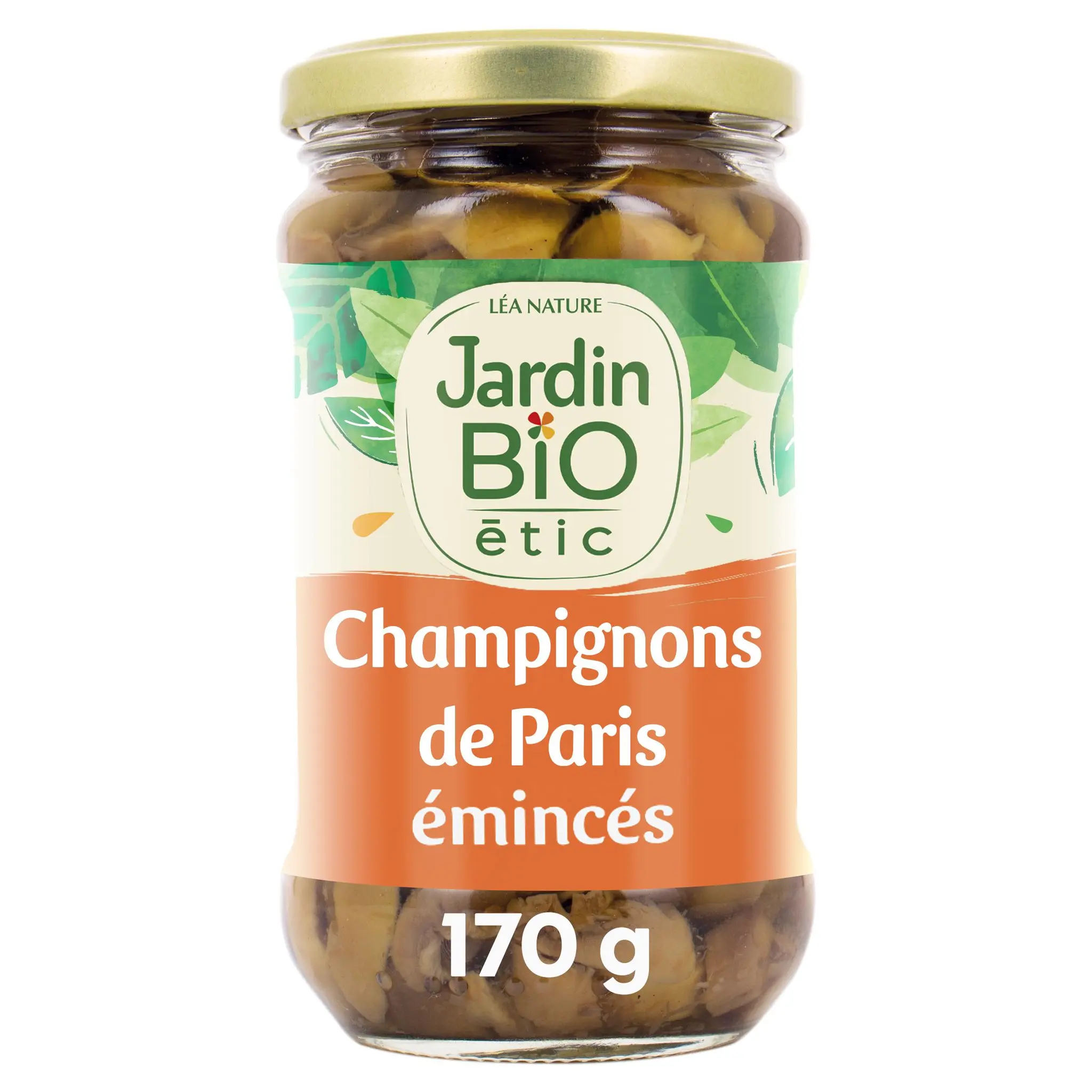 JARDIN BIO ETIC Champignons de Paris émincés en bocal