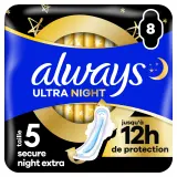 ALWAYS Serviettes hygièniques nuit ultra secure night