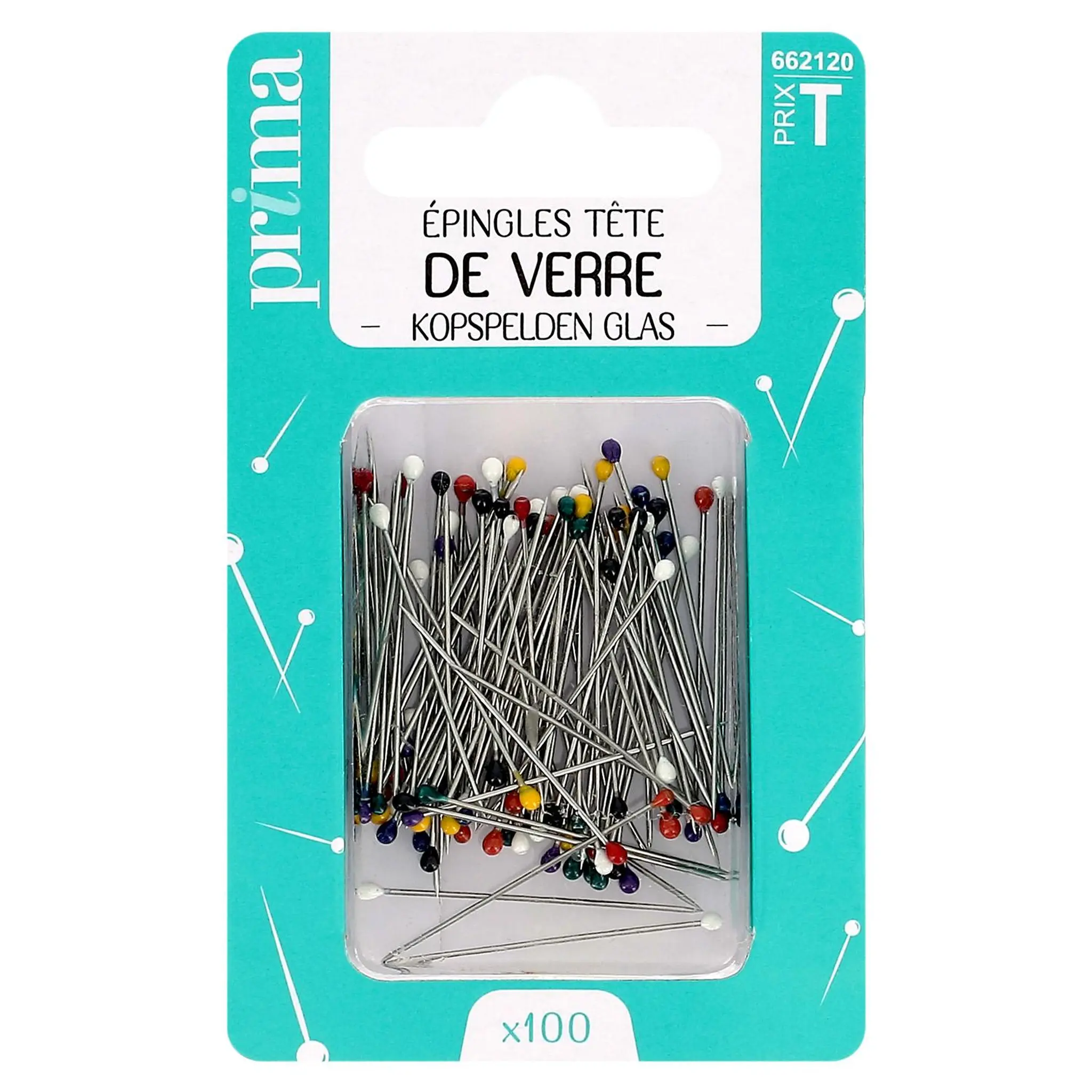 PRIMA Epingles tête de verre
