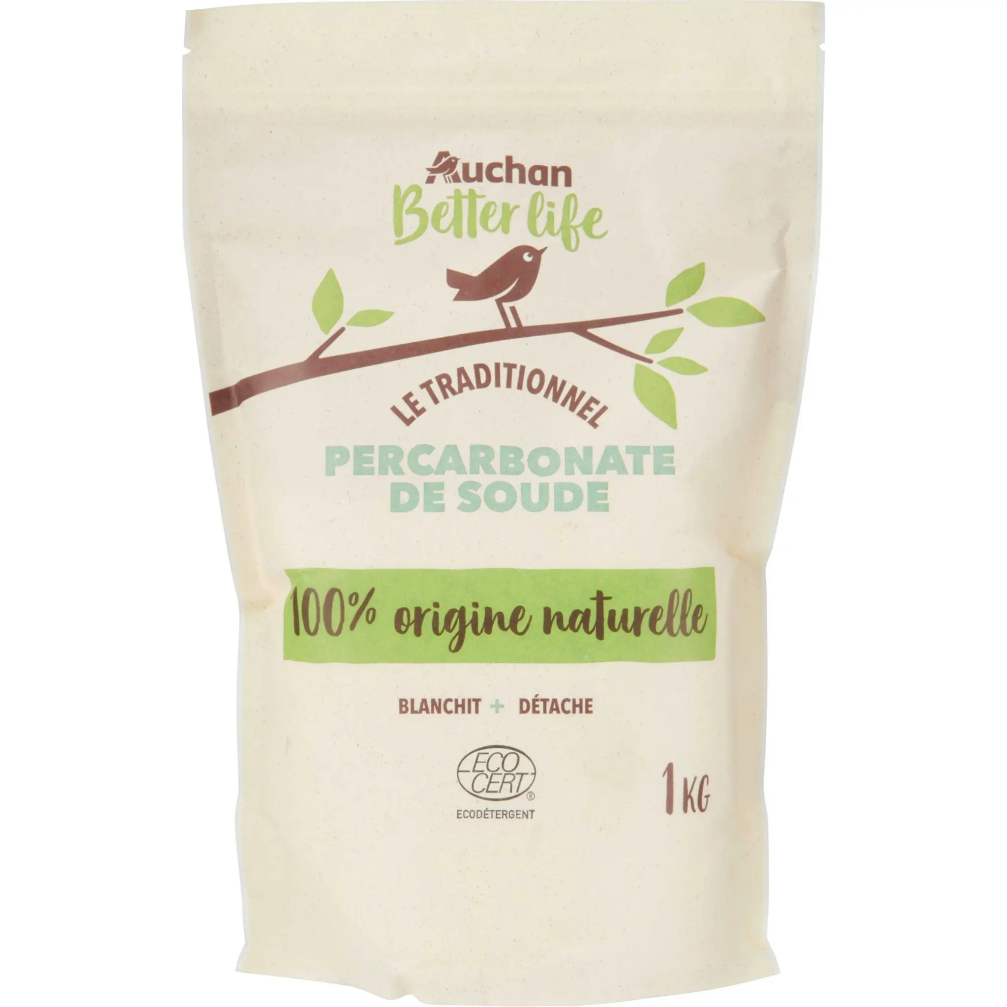 AUCHAN Ecodet Détachant poudre certifié ecocert