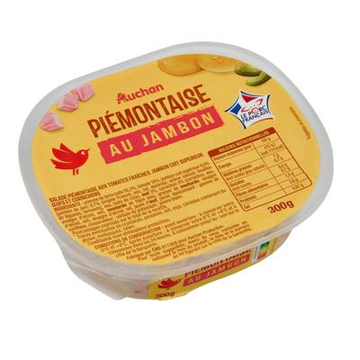 Auchan Salade Piémontaise au jambon, 300g