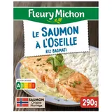 Fleury Michon Le Saumon à l'Oseille et son Riz Basmati, 1 Part - 290g