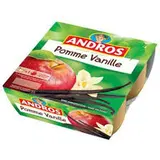 Compote pomme/vanille, Andros (4 x 100 g)