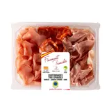 Chiffonnade trio spaniolo chorizo jambon serrano lomo CORTE DEL GUSTO