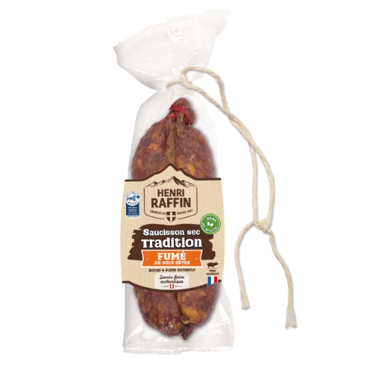 Saucisson Sec Fumé au Bois de Hêtre HENRI RAFFIN