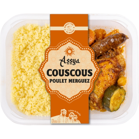 Plat Cuisiné Couscous Poulet Merguez ASSYA