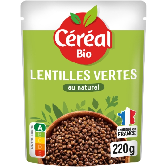 Lentilles Vertes Au naturel CEREAL BIO