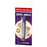 Coupe-ongles Acier Inoxydable Coupe Précise Lime Intégrée MERCUROCHROME