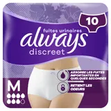 Culottes pour Fuites Urinaires Taille M 36-42 Discreet ALWAYS