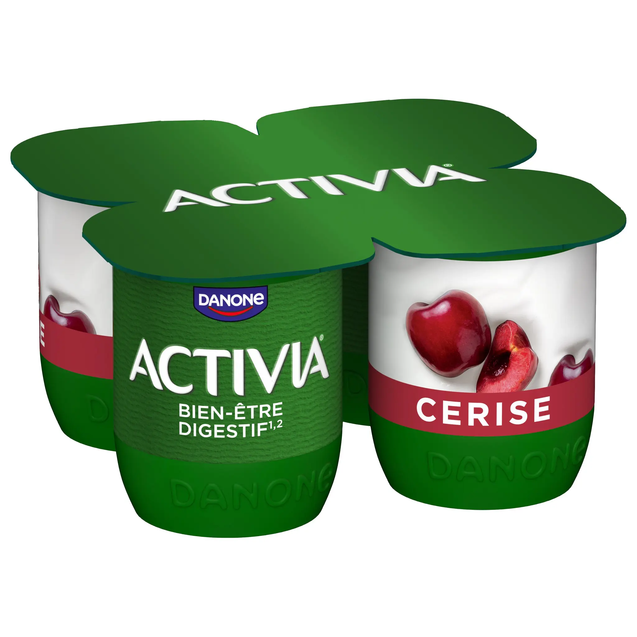 ACTIVIA Probiotiques - Yaourt au bifidus à la cerise avec morceaux