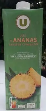 Jus à base de concentré d'ananas, U (1 L)