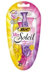 Rasoirs jetables féminin Miss soleil color sous blister, Bic x4